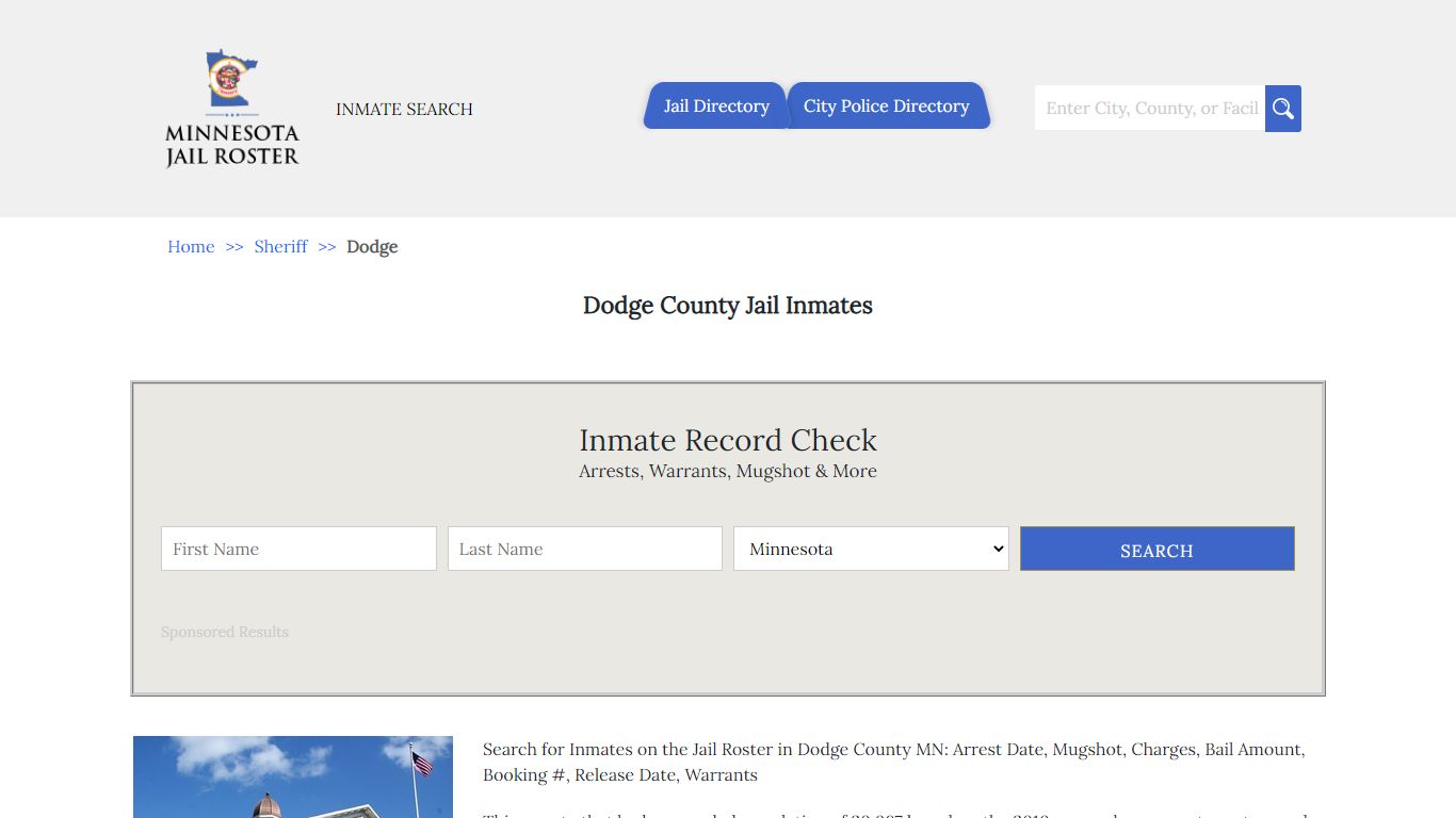 Dodge County Jail Inmates | Jail Roster Search